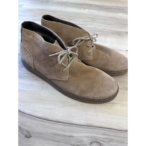 Johnston & Murphy sheepskin tan Chukka boots - Picture 2 of 8